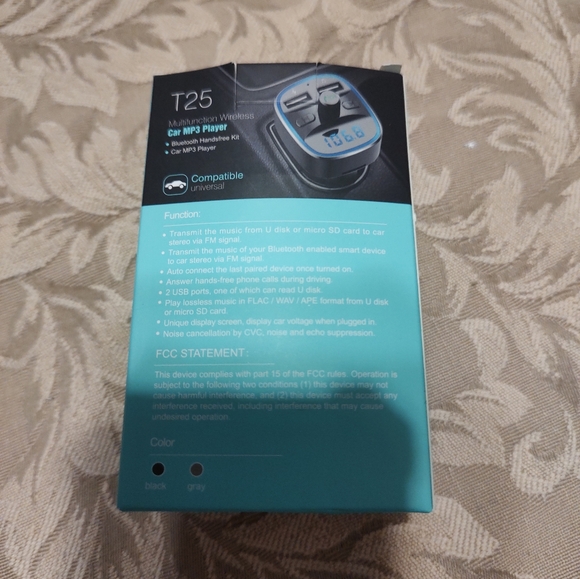 🎶🎵🎶 NIB FM Transmitter Car Bluetooth Wireless Radio Music Adapter Car Kit - Picture 9 of 11